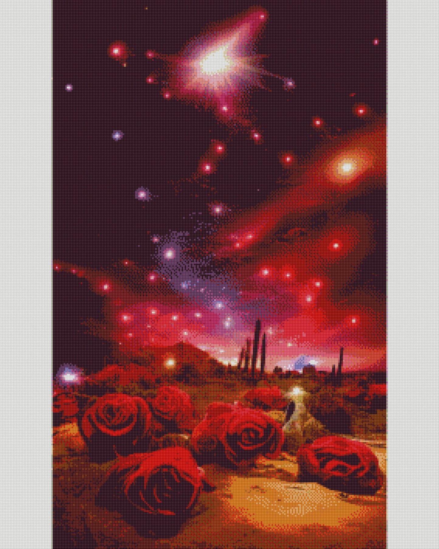 Full Round/Square Diamond Painting Kits | Scenery Rose 40x70cm 50x80cm A