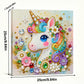 DIY Pearl Painting With Frame - Handmade Self-Adhesive Pearls - Unicorn (25*25cm) A