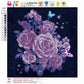Diamond Painting - Partial Round - Purple Rose 4
