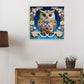DIY Pearl Painting With Frame - Handmade Self-Adhesive Pearls - Owl (25*25cm) A