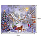 Paint By Number Hand Painted Drawing Wall Art Christmas Tree in Snow