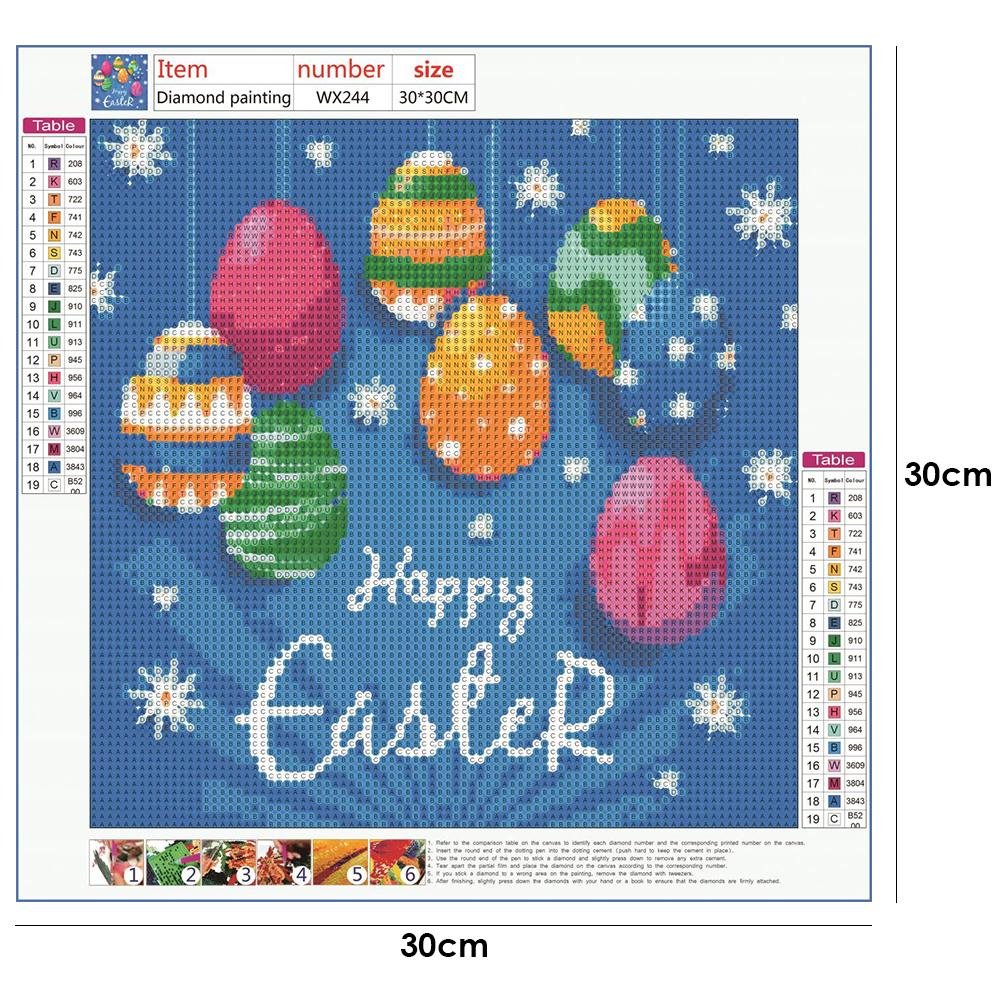 Diamond Painting - Full Round - Colorful Egg