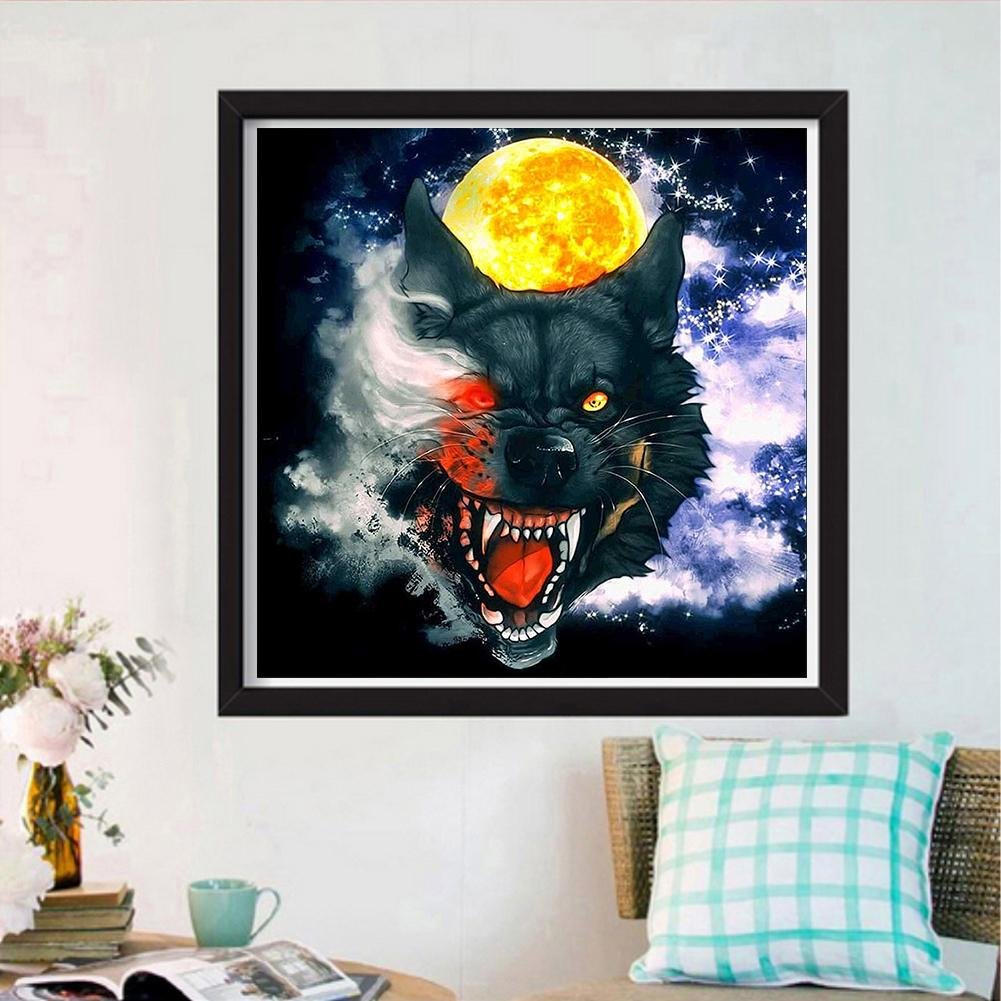 Diamond Painting - Full Round - Fierce Wolf