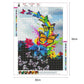 Diamond Painting - Full Round - Rainbow Butterfly