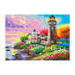 Luminous Diamond Painting - Full Round - Seaside Building