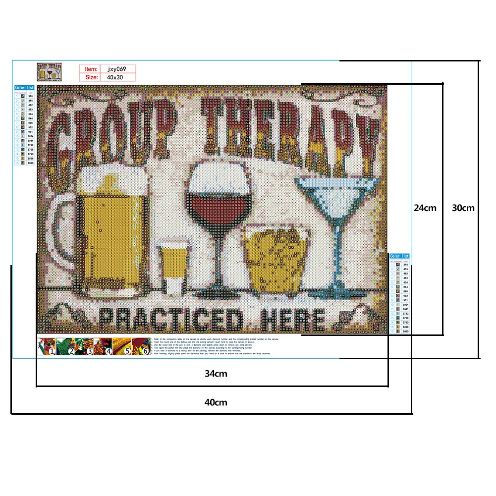 Diamond Painting - Full Round - Cup Beer