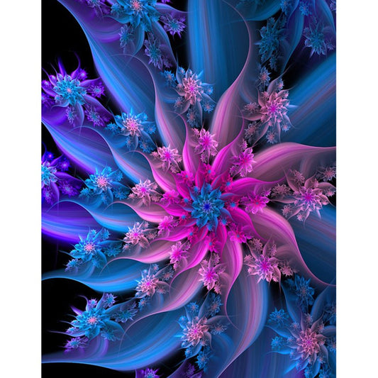 5D Diy Diamond Painting Kit Full Round Beads Art Flower