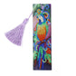 DIY Parrot Rhinestone Diamond Painting Leather Bookmarks Leather Craft