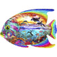5D Diy Diamond Painting Kit Full Round Beads Fish