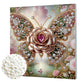 DIY Pearl Painting With Frame - Handmade Self-Adhesive Pearls - Flower Butterfly (25*25cm)