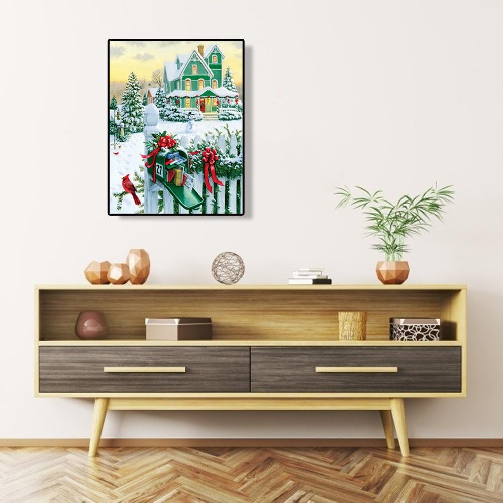 Diamond Painting - Full Round - Snow House B