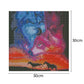 Diamond Painting - Full Round - Wolf Under The Stars