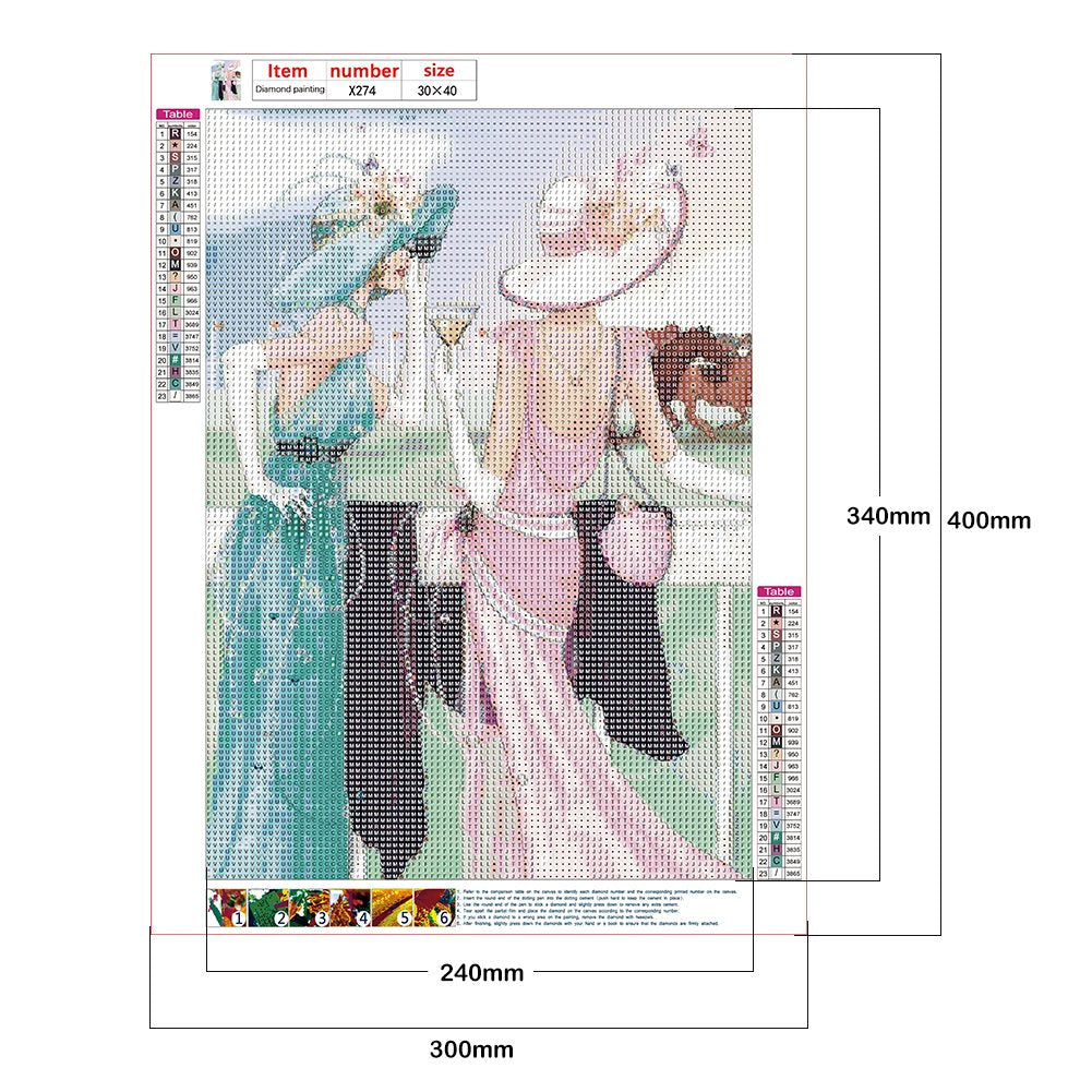 Diamond Painting - Full Round - Noble Lady A