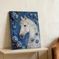 DIY Pearl Painting With Frame - Handmade Self-Adhesive Pearls - Horse (30*40cm) A