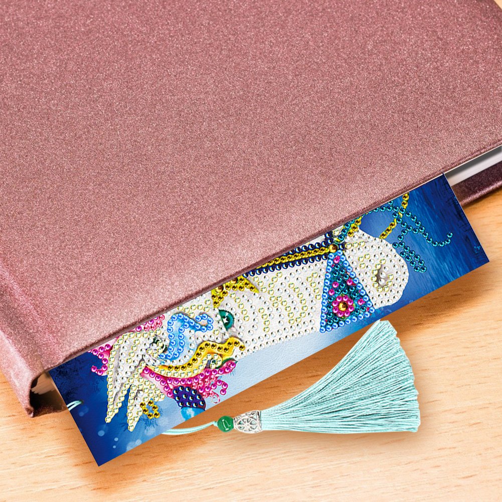 2pcs Leather Bookmark 5D DIY Diamond Painting Colorful Horse