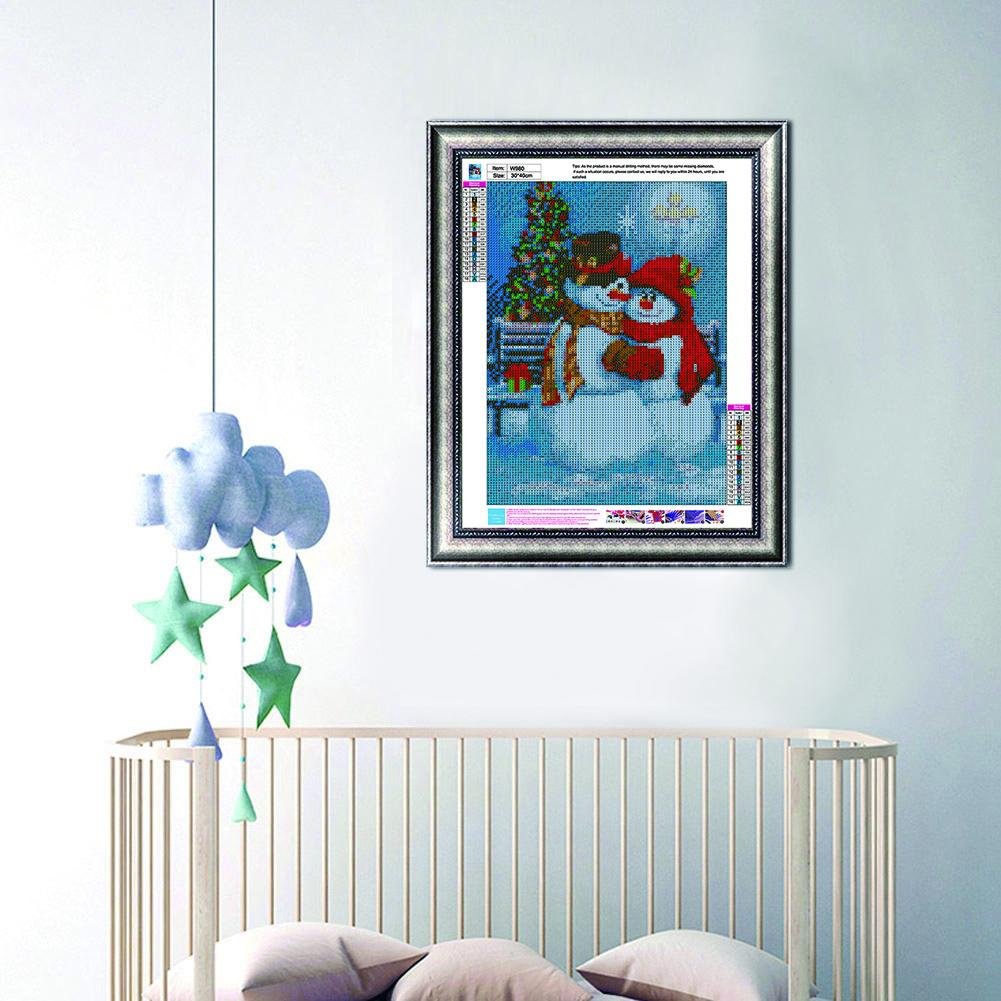 Diamond Painting - Full Round - Snowman T