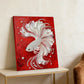DIY Pearl Painting With Frame - Handmade Self-Adhesive Pearls - Fish (30*40cm)