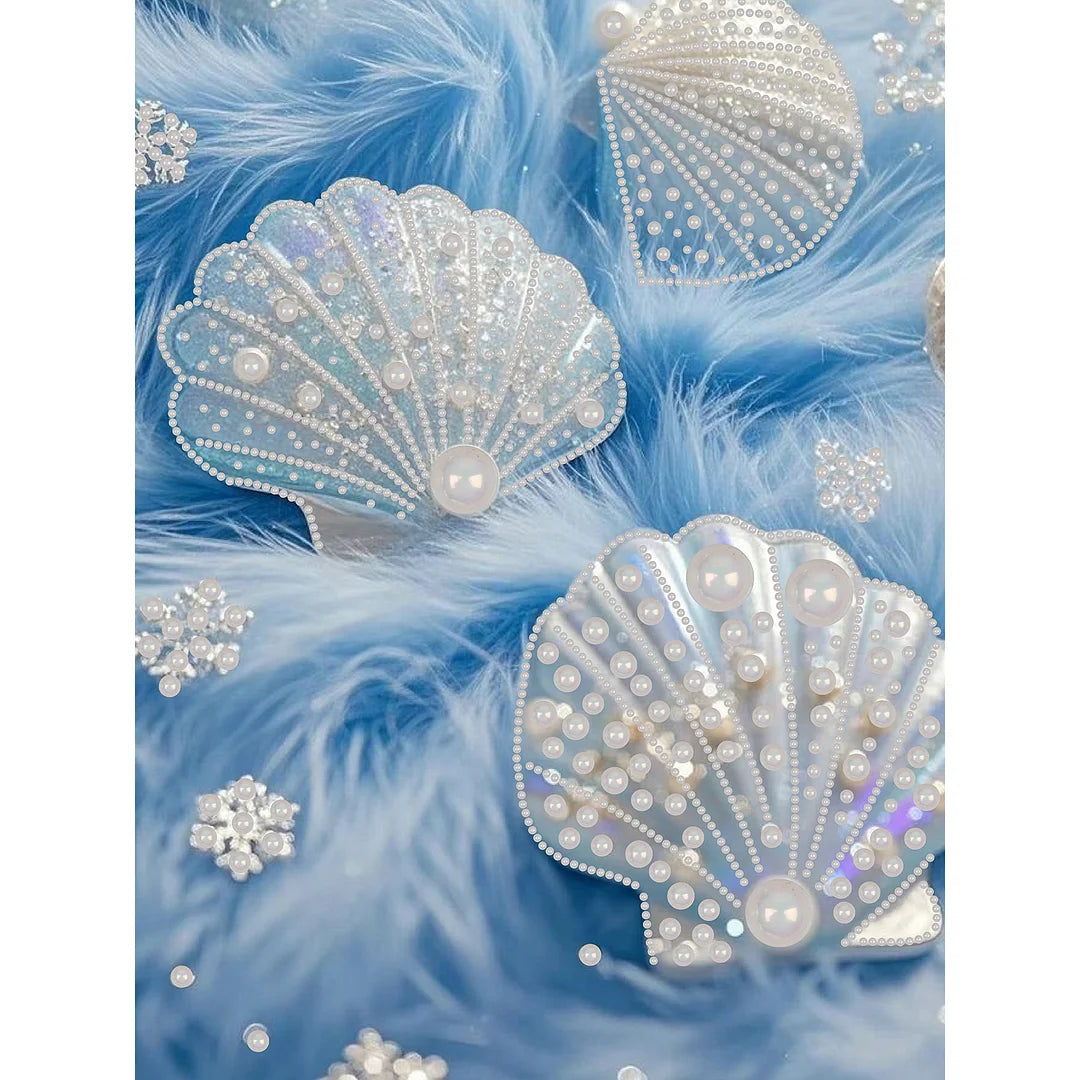 DIY Pearl Painting With Frame - Handmade Self-Adhesive Pearls - Pearl Shells (30*40cm)