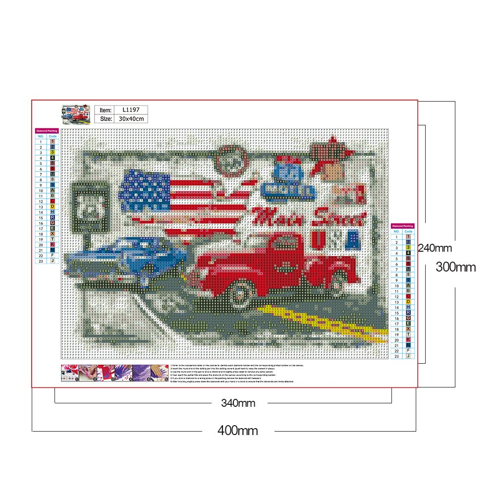 Diamond Painting - Full Round - Cars C