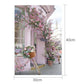 Diamond Painting - Full Round - Pink Flowers Bike