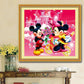 minnie mickey mouse rhinestones art craft on canvas