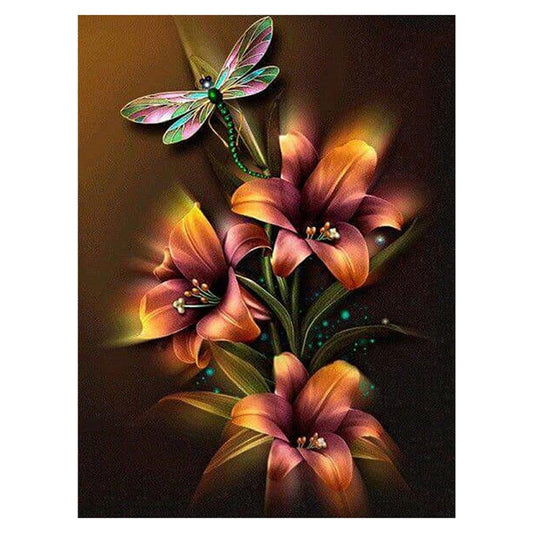 Diamond Painting Partial Round Flower
