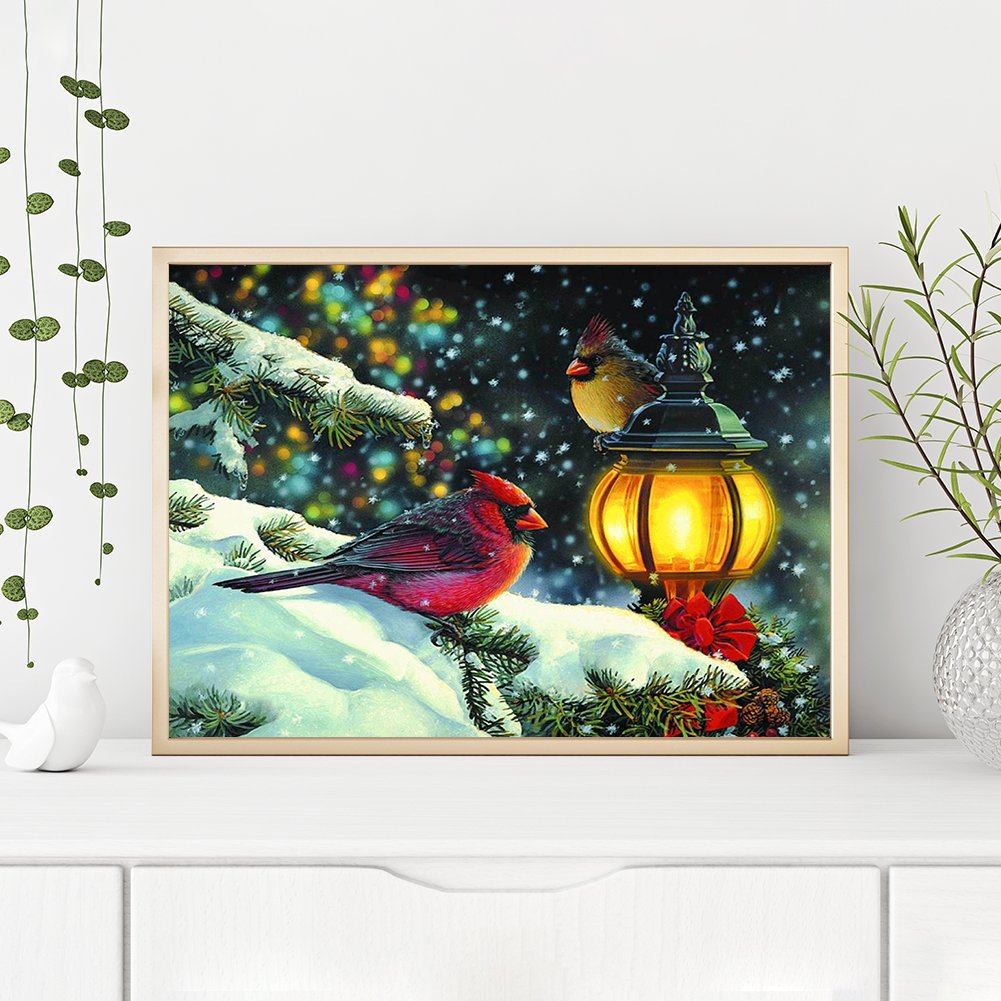 Diamond Painting - Full Round -Winter Birds