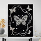 DIY Pearl Painting With Frame - Handmade Self-Adhesive Pearls - Butterfly (30*40cm) F
