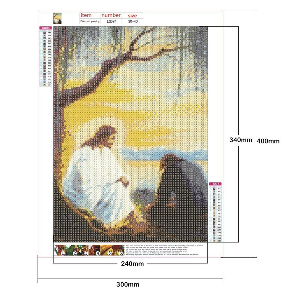 Diamond Painting - Full Round - Jesus 2