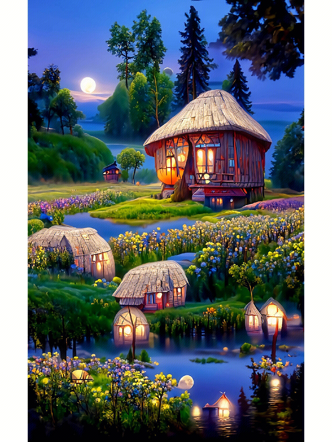 Full Round/Square Diamond Painting Kits | Scenery 40x70cm 50x80cm G