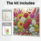 DIY Pearl Painting With Frame - Handmade Self - Adhesive Pearls - Flowers (30*30cm)