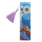DIY Special Shape Diamond Painting Leather Owl Bookmark with Tassel Crafts
