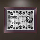 Diamond Painting - Partial Round - Letter Dog Paw