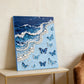 DIY Pearl Painting With Frame - Handmade Self-Adhesive Pearls - Butterfly Waves (30*40cm)