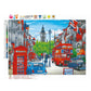 5D DIY Diamond Painting Kit - Partial Round - Street Crowed View