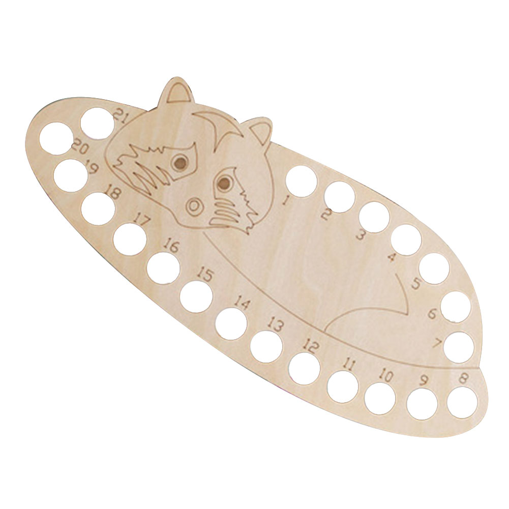Hollow Thread Board Wooden Cross Stitch Tool - Racoon
