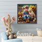 Diamond Painting - Full Round / Square - Dog and Girl C