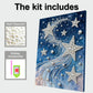 DIY Pearl Painting With Frame - Handmade Self-Adhesive Pearls - Star (30*40cm)