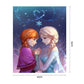 Paint By Number Elsa and Anna Canvas Oil Painting Size