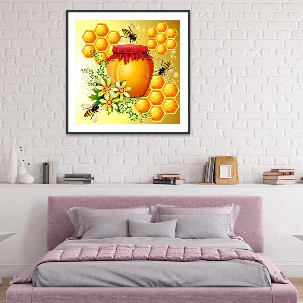 Diamond Painting - Full Round - Honey Bee