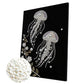 DIY Pearl Painting With Frame - Handmade Self-Adhesive Pearls - Jellyfish (30*40cm) D