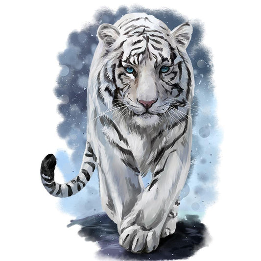 5D Diy Diamond Painting Kit Full Round Beads Tiger