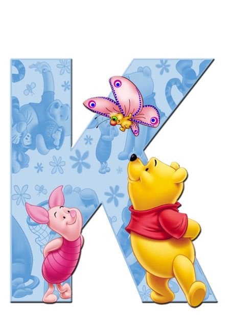 Square Beads Diamond Paintings Art Letter K Winnie The Pooh