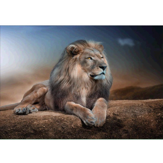 Diamond Painting - Partial Round - Lion