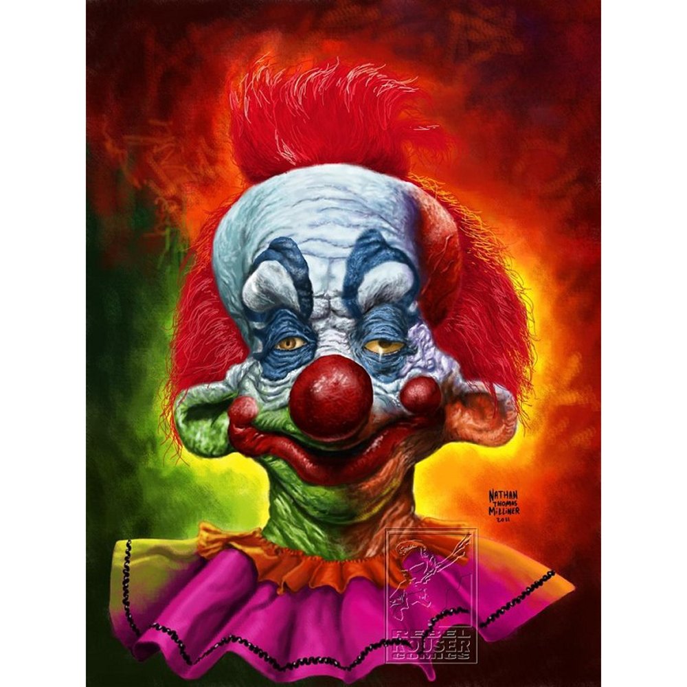 Scary Clown Diamond Mosaic Embroidery Kit