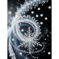 DIY Pearl Painting With Frame - Handmade Self-Adhesive Pearls - Snowflake (30*40cm) A