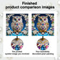DIY Pearl Painting With Frame - Handmade Self-Adhesive Pearls - Owl (25*25cm) A