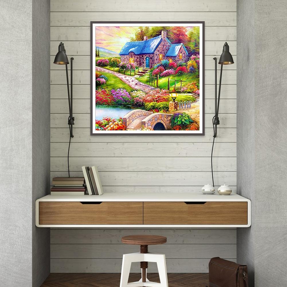 Diamond Painting - Full Square - Rural Cottage