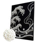 DIY Pearl Painting With Frame - Handmade Self-Adhesive Pearls - Waves (30*40cm) E