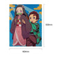 Oil Painting Picture By Numbers Anime Girl Canvas Drawing Colorful Wall Art